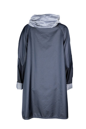 Herluf jas Storm twee zijden draagbaar lichtblauw blauw