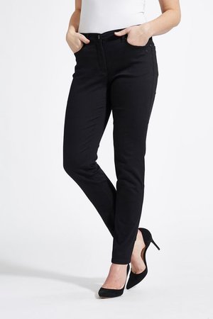 Laurie broek, model Laura Slim basis katoen zwart 22411-99100