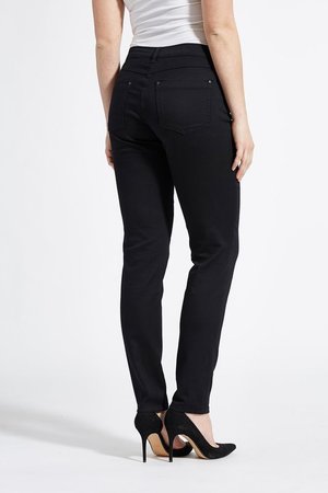 Laurie broek, model Laura Slim basis katoen zwart 22411-99100
