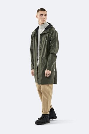 Rains Regenjas Long Jacket unisex green 1202-03