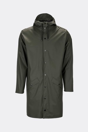 Rains Regenjas Long Jacket unisex green 1202-03