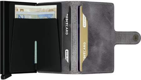 Secrid Miniwallet MV Vintage Grey-Black portemonnee