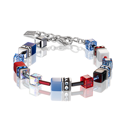 Coeur de Lion Armband 2838/ /0703 Blue-Red