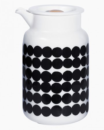 Marimekko servies Oiva kannetje wit/zwart 5 dl 066681-190