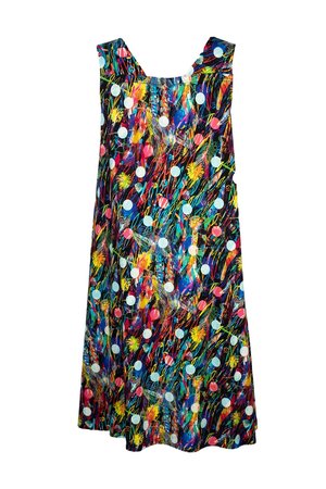 Aino jurk Hauska short multicolor flower print