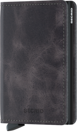 Secrid Slimwallet S Vintage Grey Black portemonnee