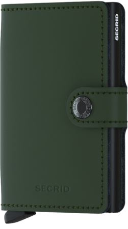 Secrid Miniwallet M Matte Green Black portemonnee