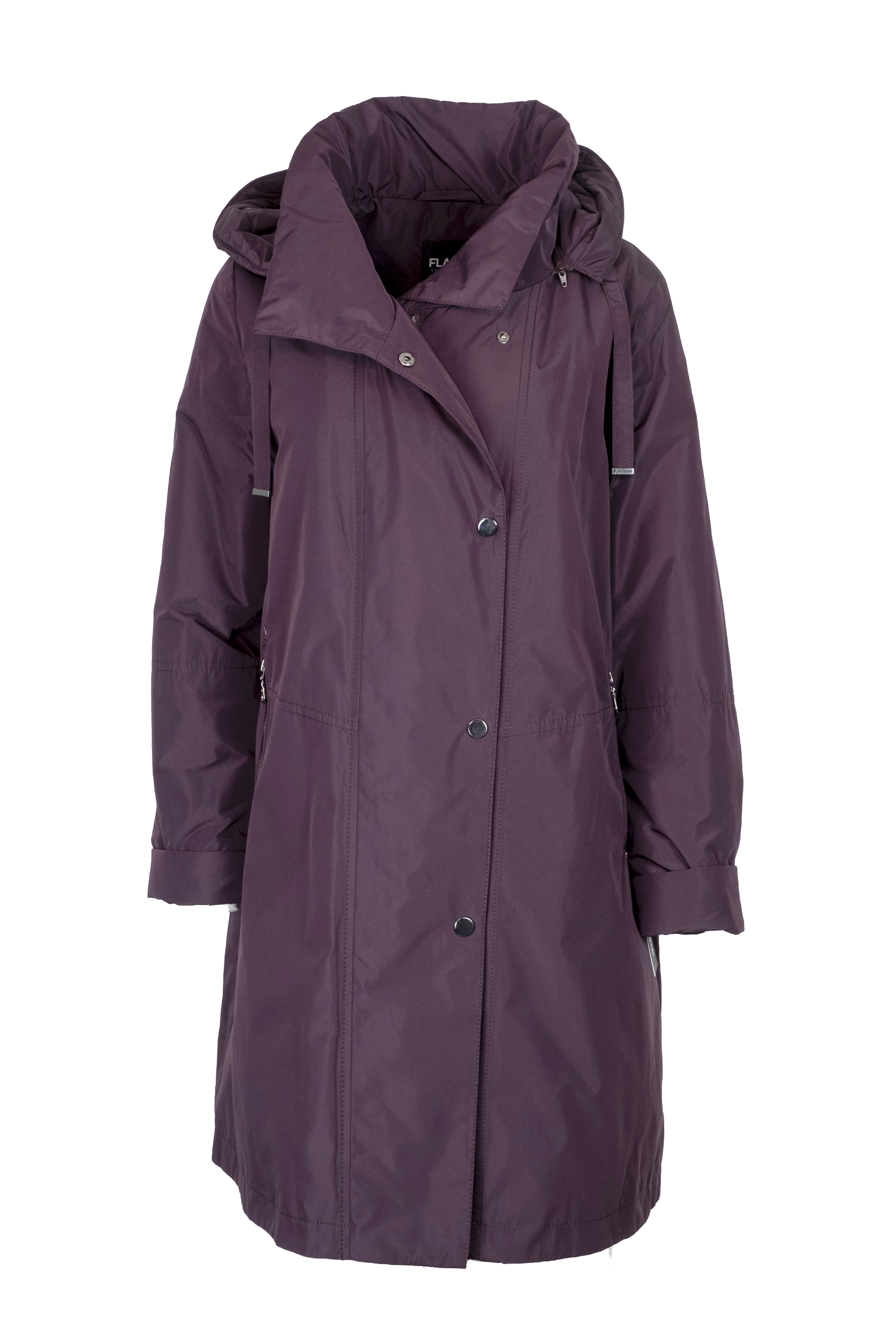 Flare Collection winterjas 3346 aubergine paars