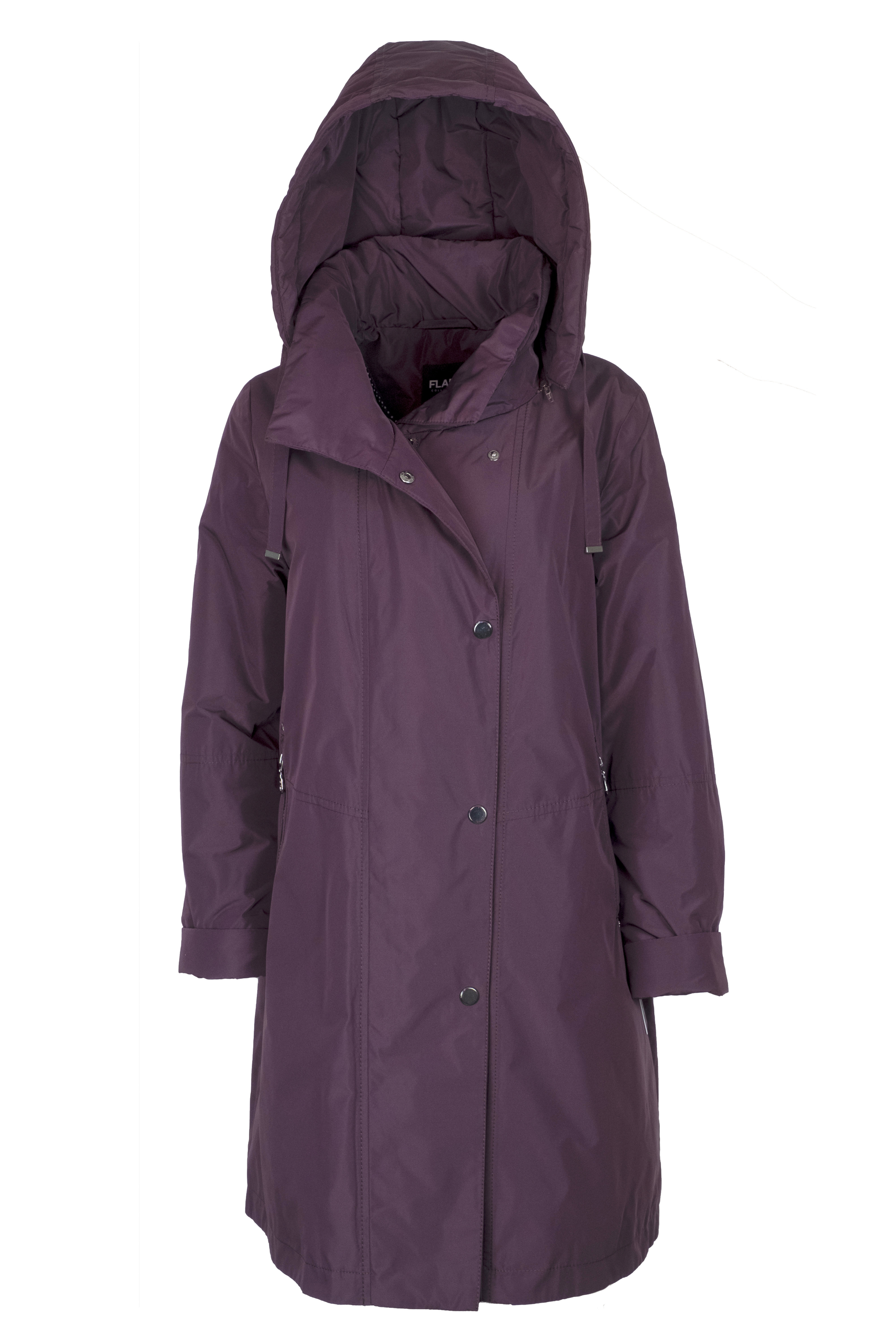 Flare Collection winterjas 3346 aubergine paars