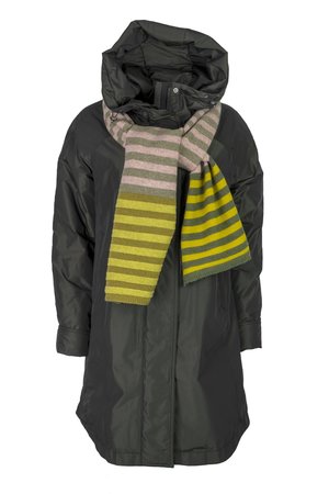 Flare Collection winterjas 3175 donkergroen