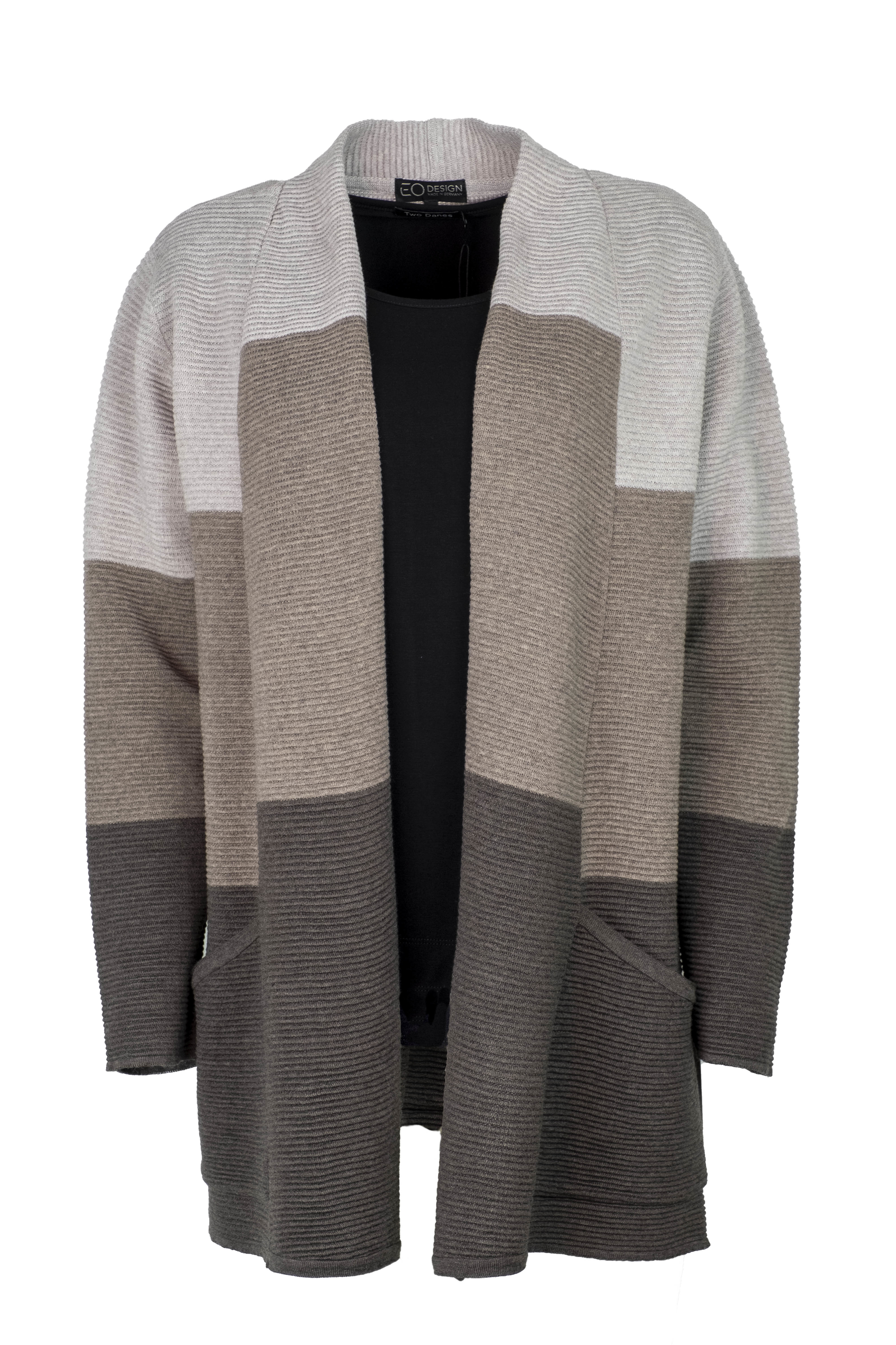 EO-design Vest lang taupe beige sand