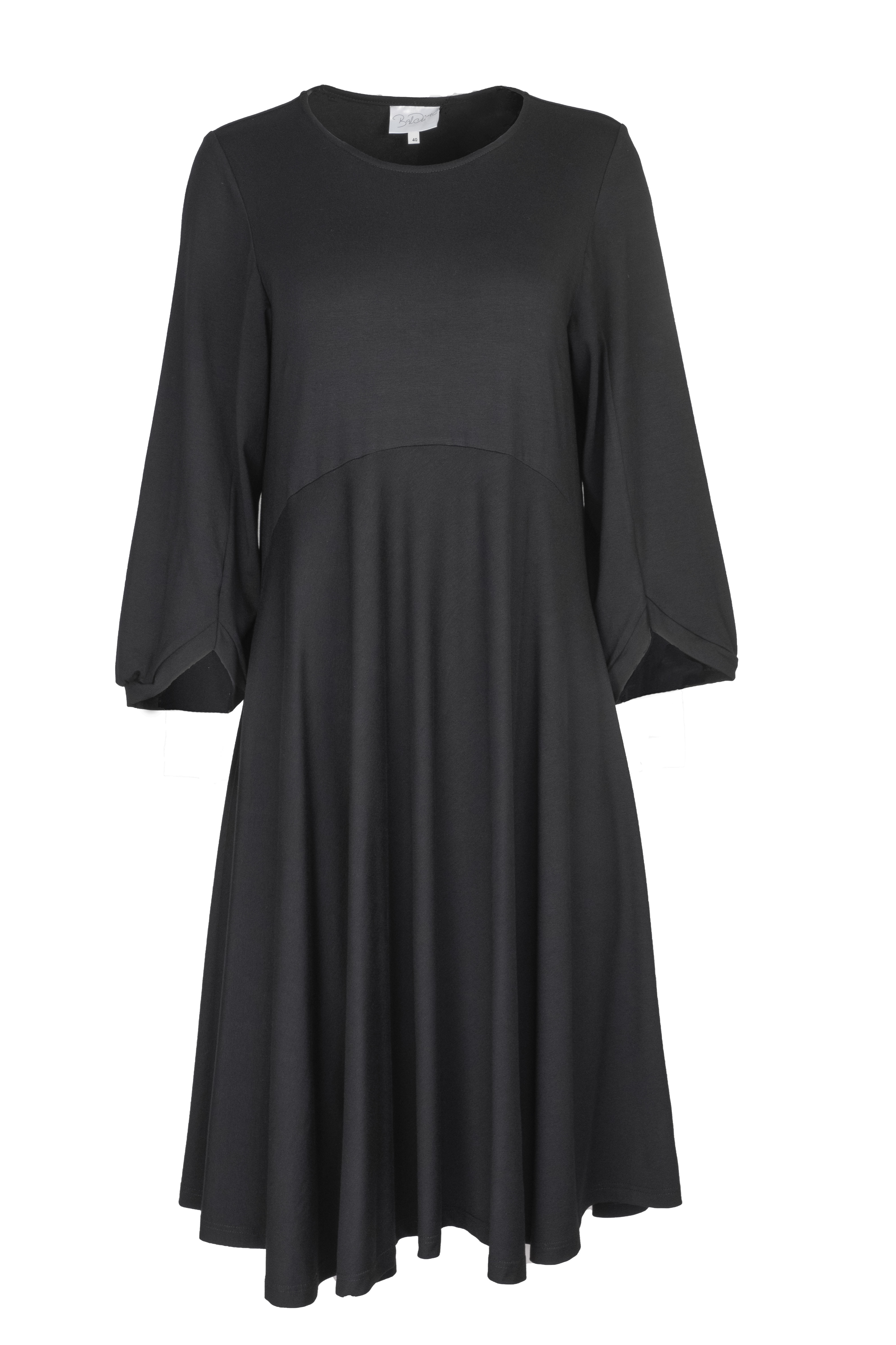 Baldino kleding lange jurk 10-1066 zwart