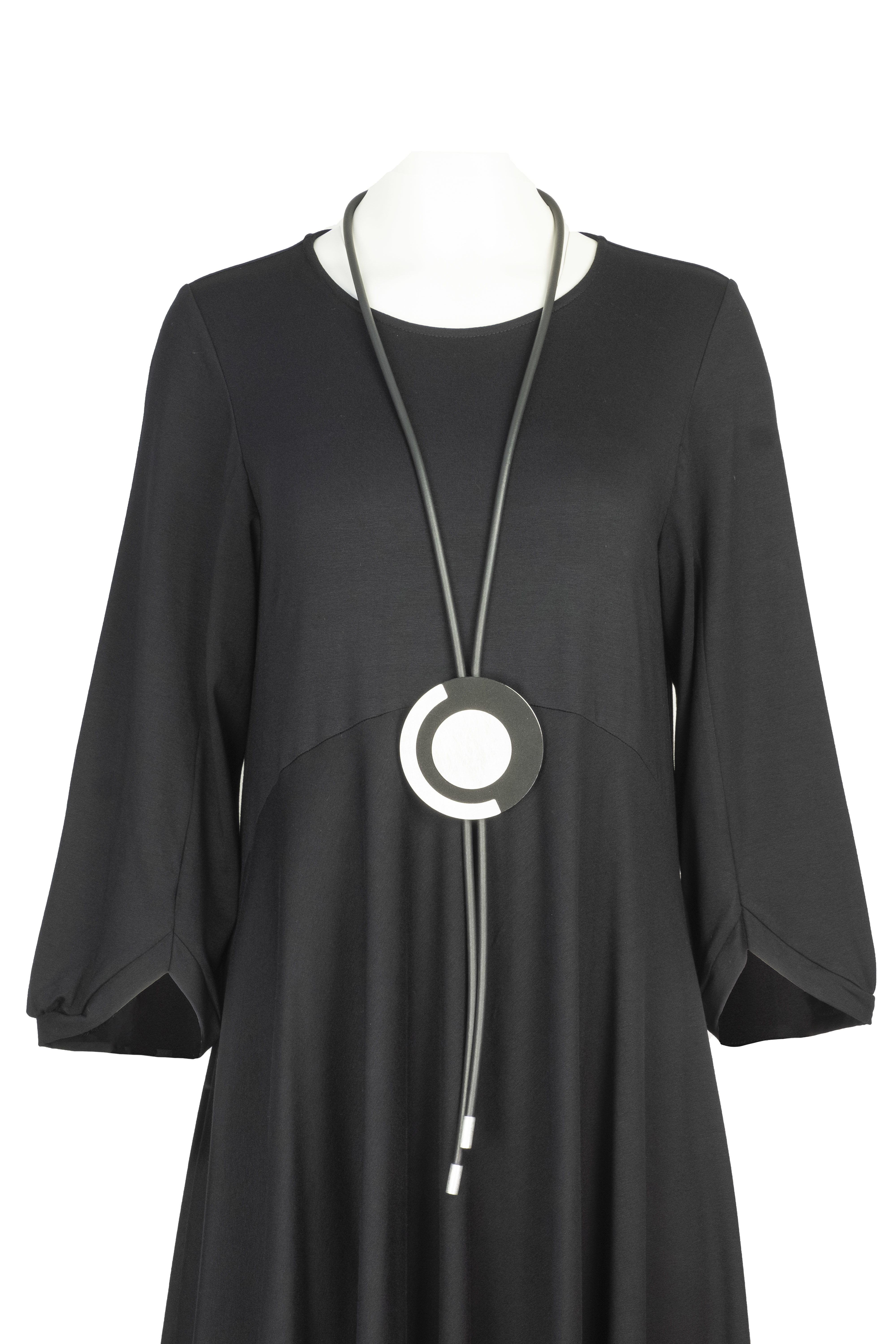 Baldino kleding lange jurk 10-1066 zwart