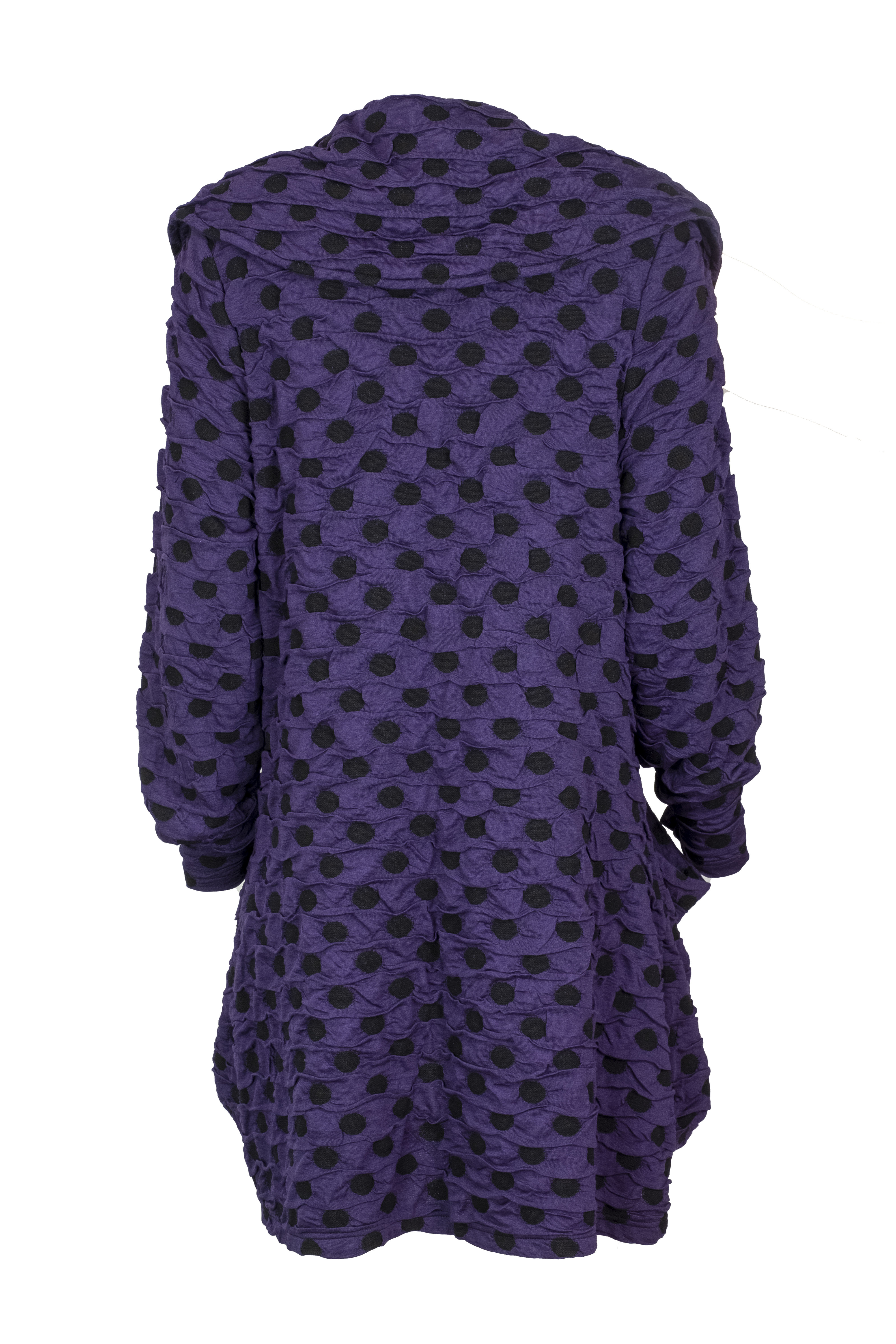 Baldino kleding jasje 3-1059 paars/zwart stip