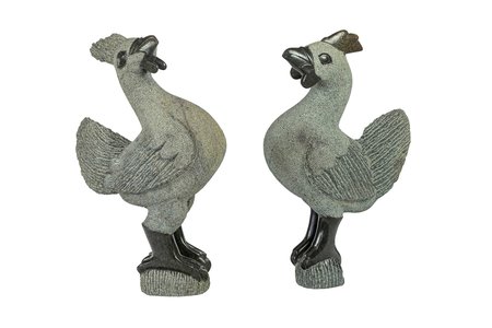 Stenen beeld uniek haan, stenen dier Rooster 45 cm springstone