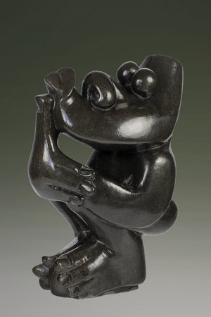 Stenen tuinbeeld uniek, African people, thinker, abstract
