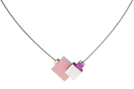 CLIC Ketting C145R Rood & Roze