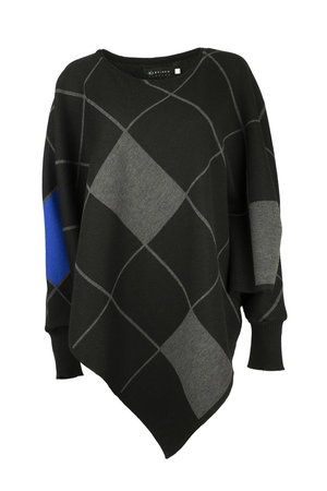Karvinen Rastar cape H020 zwart grijs kobalt