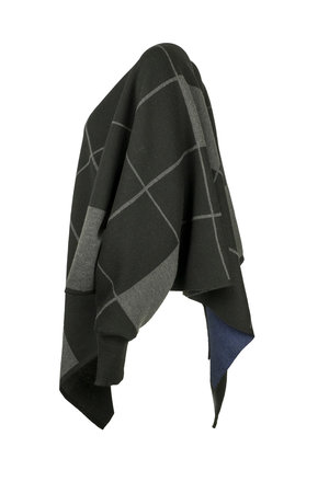 Karvinen Rastar cape H020 zwart grijs kobalt