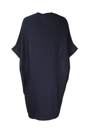 Austriandesign jurk tuniek, V-Pullover zonder mouw blauw