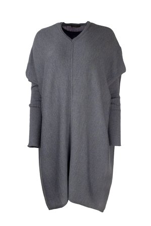 Austriandesign jurk tuniek, V-Pullover lange mouw blauw/goud