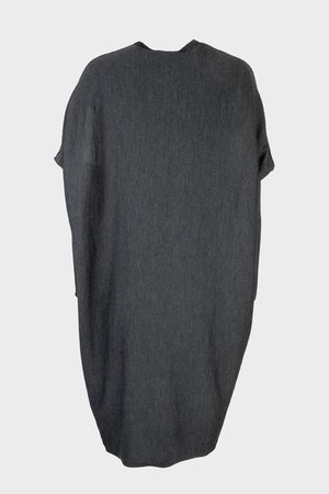 Austriandesign jurk tuniek, V-Pullover lange mouw antraciet