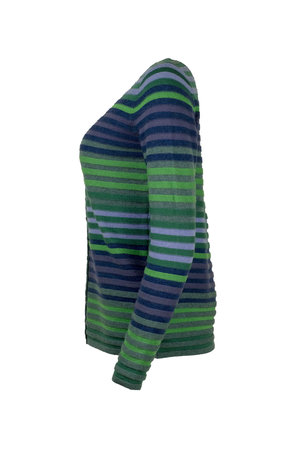 Mansted kleding Leandra vest trui blauw groen
