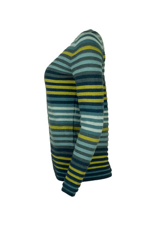 Mansted kleding Leandra vest trui petrol ,geel