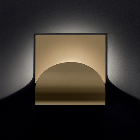 Cini & Nils wandlamp Incontro, wit, mat goud, mat zilver