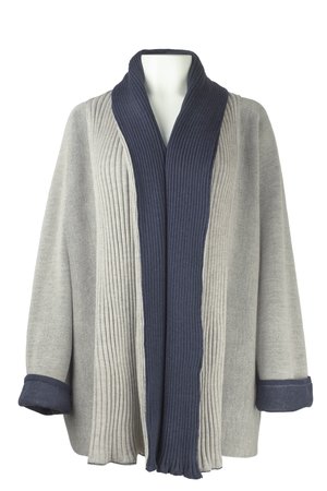 Austriandesign vest, Jacken Mantel blauw/beige