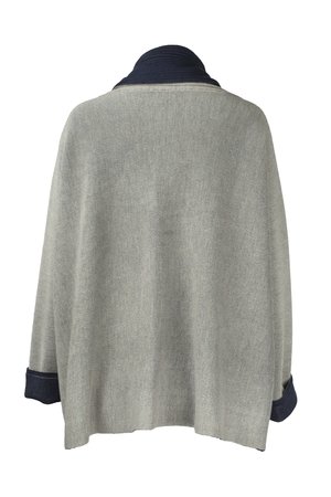 Austriandesign vest, Jacken Mantel blauw/beige