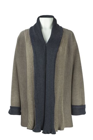 Austriandesign vest, Jacken Mantel antraciet/beige