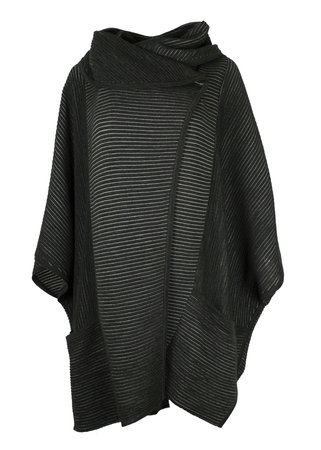 EO-design Vest lang antraciet grijs
