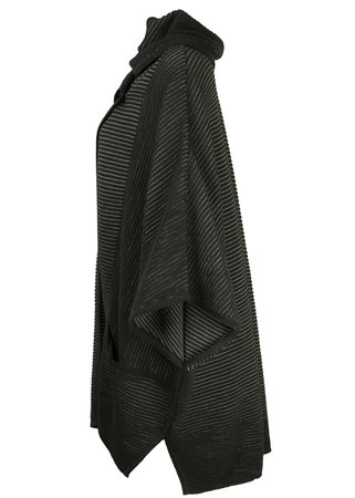 EO-design Vest lang antraciet grijs