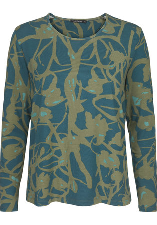 Two Danes Betty T-shirt Atlantic/Faded Green/Jade 95532-P989