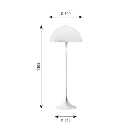 Louis Poulsen Panthella staande lamp acryl, verlichting