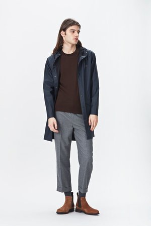 Rains Regenjas Long Jacket unisex blue 1202-02