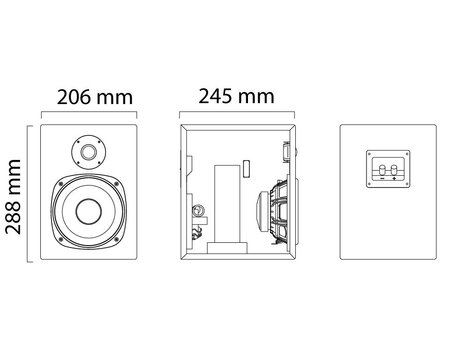 Montana meubel kasten systeem TV & Sound luidspreker, speaker medium set van 2