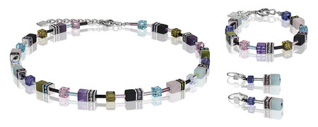 Coeur de Lion Oorbellen 4905/ /1562 Multicolor Gemstone Vintage