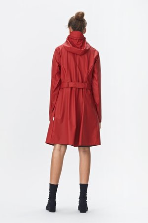 Rains Regenjas Curve Jacket rood 1206-20