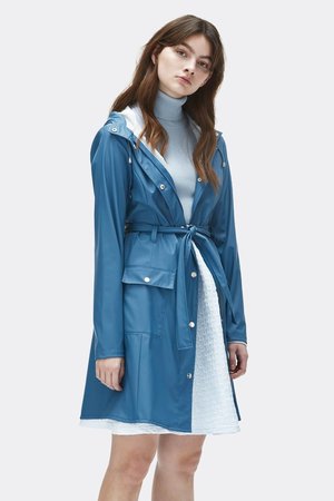 Rains Regenjas Curve Jacket faded blue 1206-42