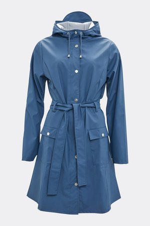 Rains Regenjas Curve Jacket faded blue 1206-42