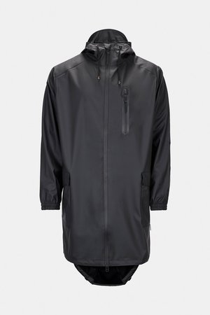Rains Regenjas Parka Jacket unisex zwart 1233-01