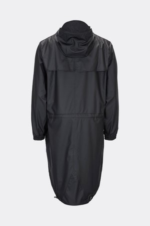 Rains Regenjas Parka Jacket unisex zwart 1233-01