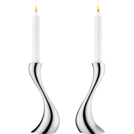 Georg Jensen Cobra kandelaar middel set van 2