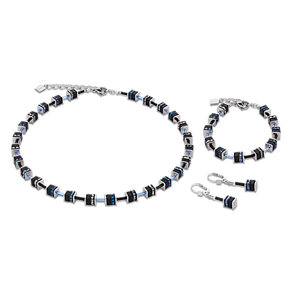 Coeur de Lion Oorbellen 4409/ /0713 Crystals Small Blue-Black