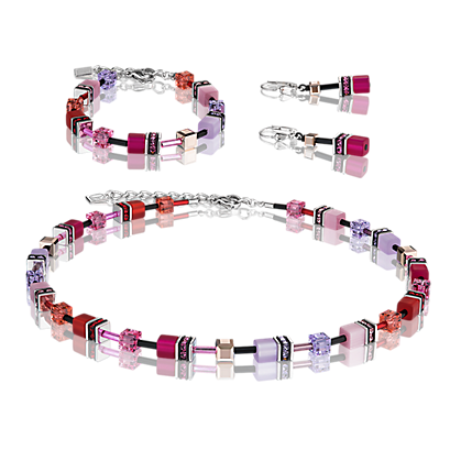 Coeur de Lion Ketting 2838/ /0325 Multicolor Red-Rose