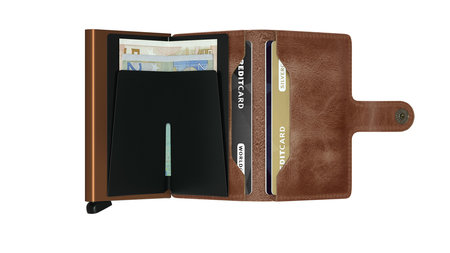 Secrid Miniwallet MV Vintage Cognac Rust portemonnee