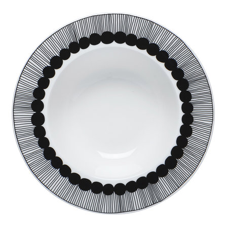 Marimekko servies Oiva diep bord wit/zwart 2,5 dl 066683-190