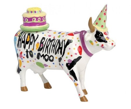 Cow Parade 47331 M Happy Birthday to Moo